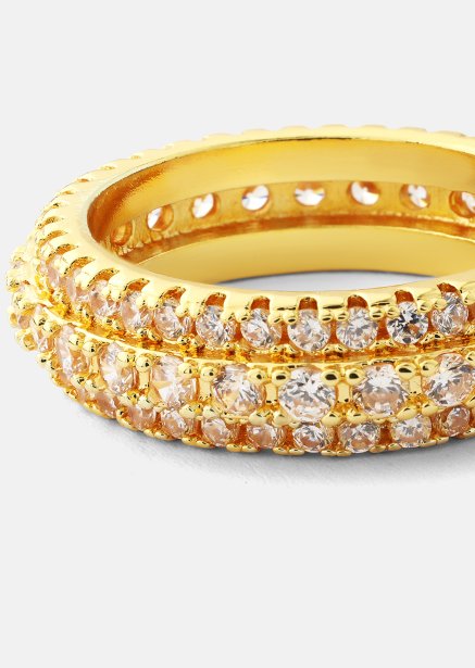 Ring Crystal Shimmer- 18k Guldpläterad