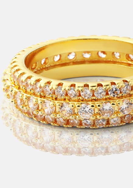 Ring Crystal Shimmer- 18k Guldpläterad