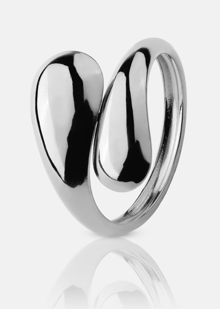 Ring Bold Drops - Silverpläterad