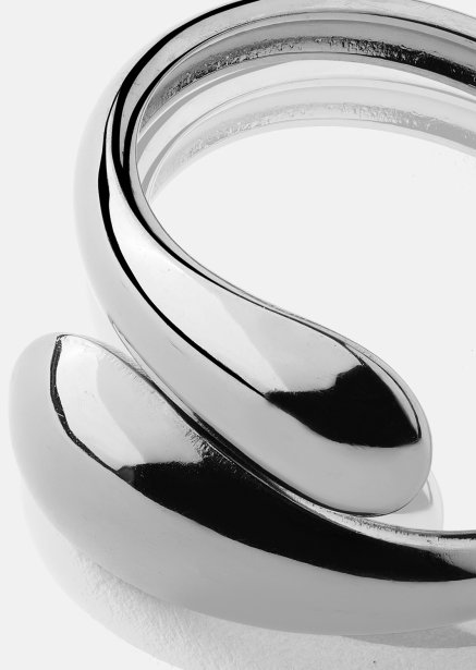 Ring Bold Drops - Silverpläterad