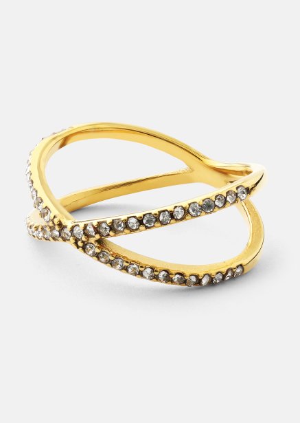 Ring Sparkle X - 18k Guldpläterad