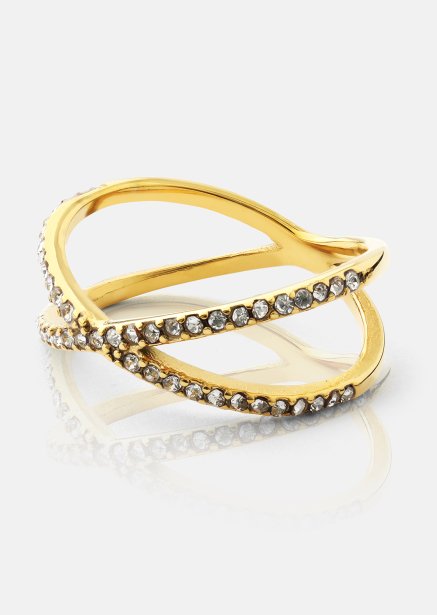 Ring Sparkle X - 18k Guldpläterad