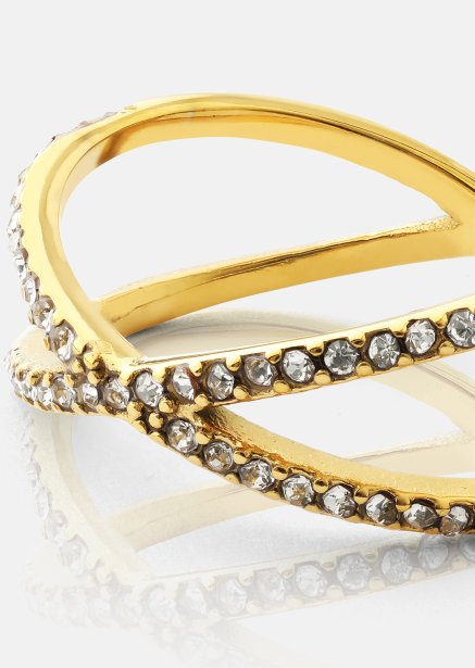 Ring Sparkle X - 18k Guldpläterad