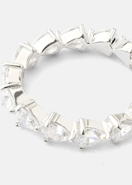 Bezel Ring - Silverpläterad