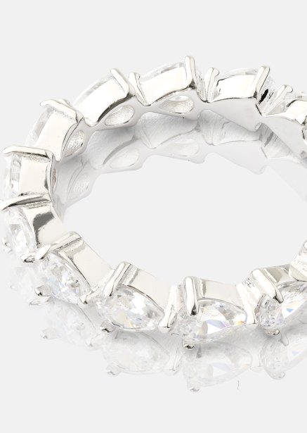 Bezel Ring - Silverpläterad