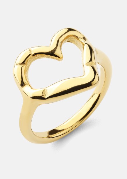 Ring Heartbeat- 18k Guldpläterad