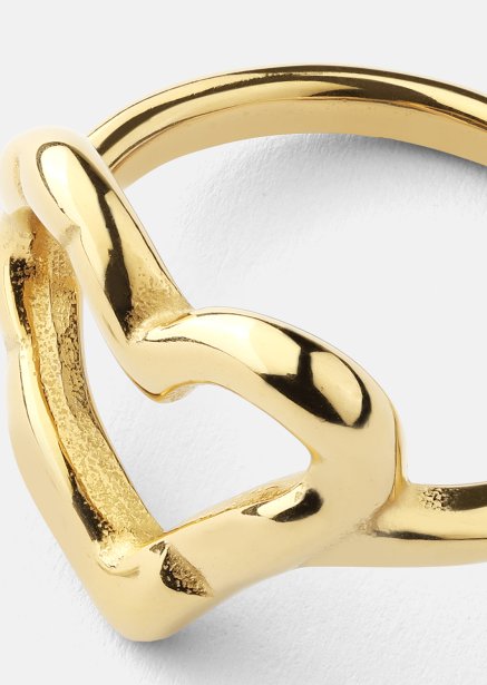Ring Heartbeat- 18k Guldpläterad