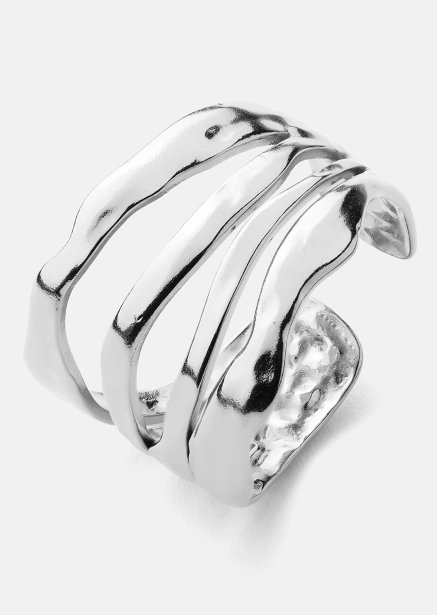 Ring Wave - Silverpläterad