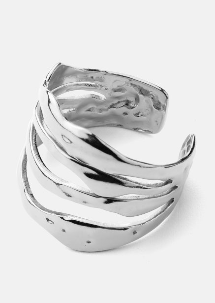 Ring Wave - Silverpläterad