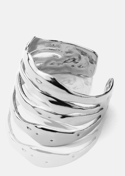 Ring Wave - Silverpläterad