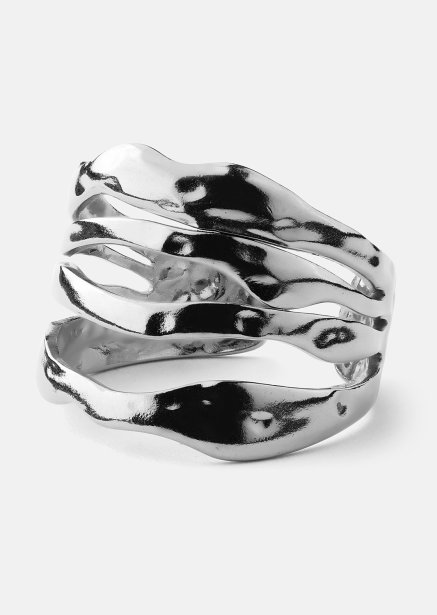 Ring Wave - Silverpläterad