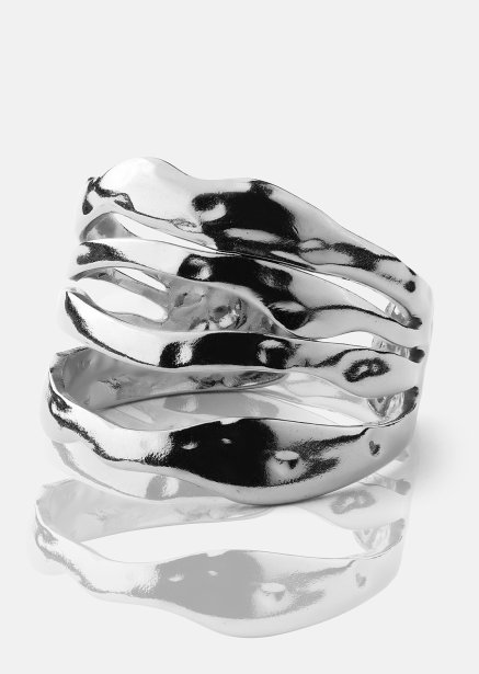 Ring Wave - Silverpläterad