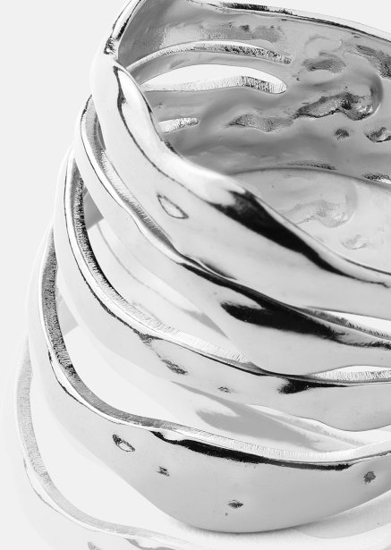 Ring Wave - Silverpläterad