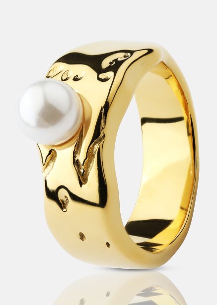 Ring Pearl Serenity - 18k Guldpläterad