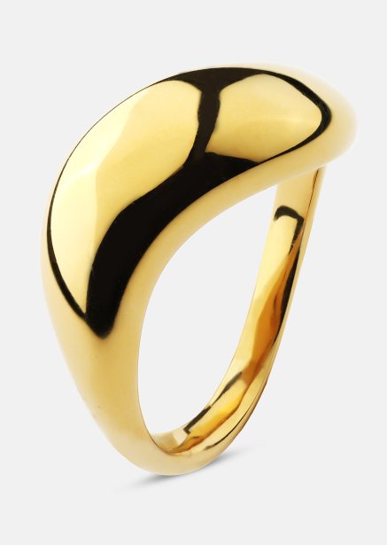 Ring Soft Curve - 18k Guldpläterad