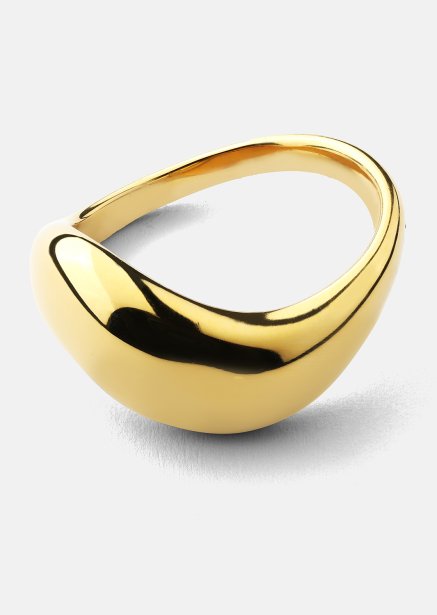 Ring Soft Curve - 18k Guldpläterad
