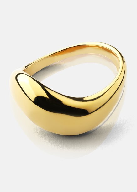 Ring Soft Curve - 18k Guldpläterad