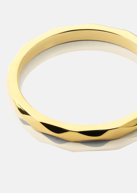 Ring Facet Gleam - 18k Guldpläterad