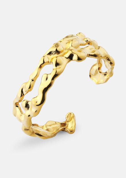 Ring Molten Wave - 18k Guldpläterad