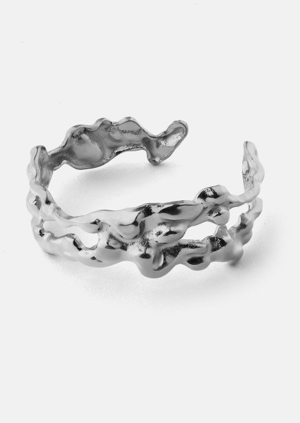Ring Molten Wave - Silverpläterad