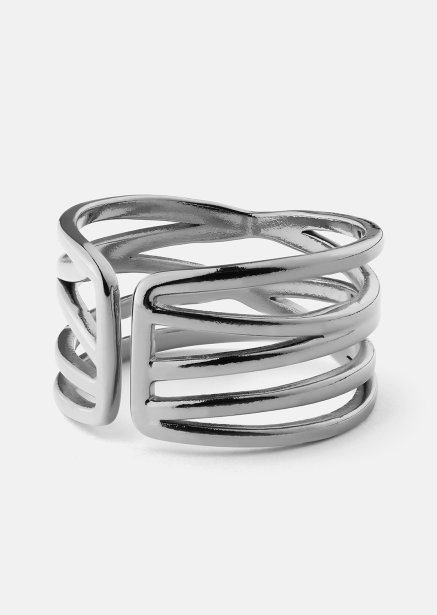 Ring Silver Maze - Silverpläterad