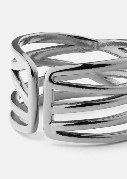 Ring Silver Maze - Silverpläterad