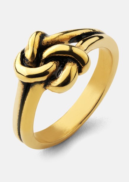 Ring Knot- 18k Guldpläterad