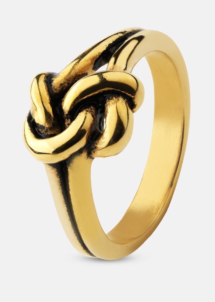 Ring Knot- 18k Guldpläterad