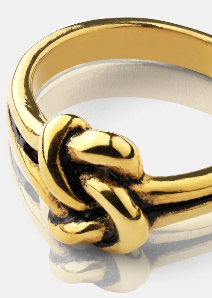 Ring Knot- 18k Guldpläterad