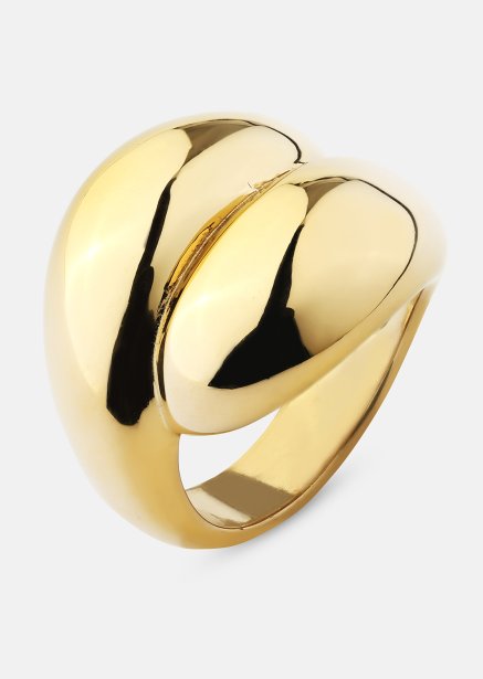 Ring Bold Flow - 18k Guldpläterad