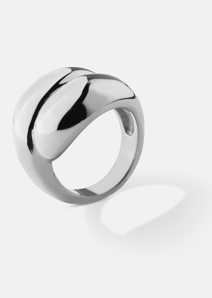 Ring Bold Flow - 18k Silverpläterad