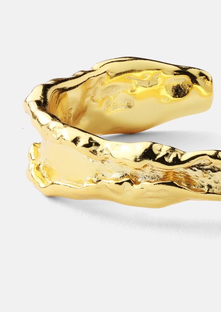 Ring Raw Texture - 18k Guldpläterad