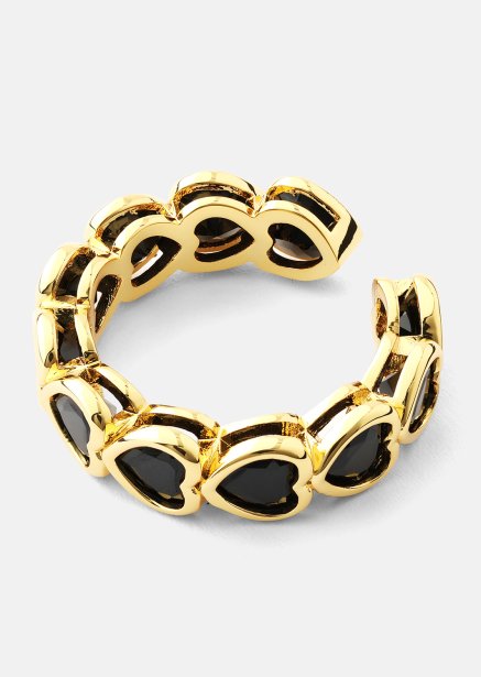 Ring Eternal Night Heart - 18k Guldpläterad