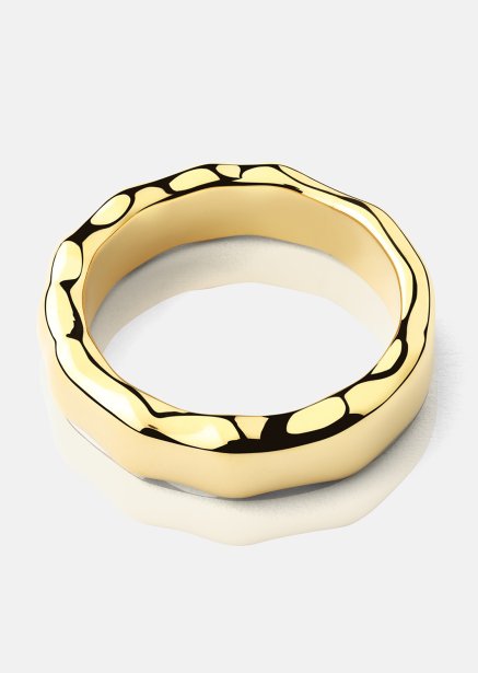 Ring Sculpted Flow - 18k Guldpläterad