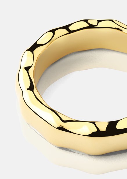 Ring Sculpted Flow - 18k Guldpläterad