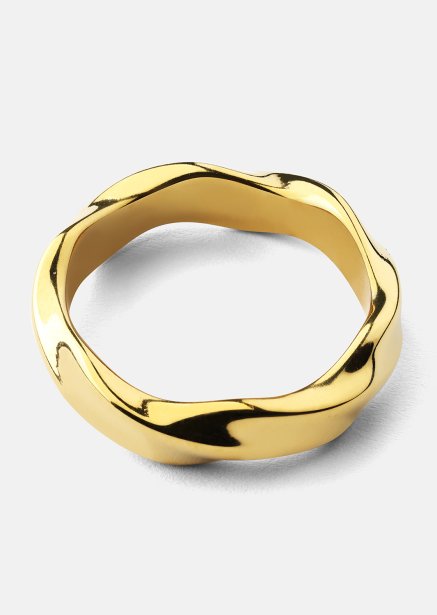 Ring Flow - 18k Guldpläterad