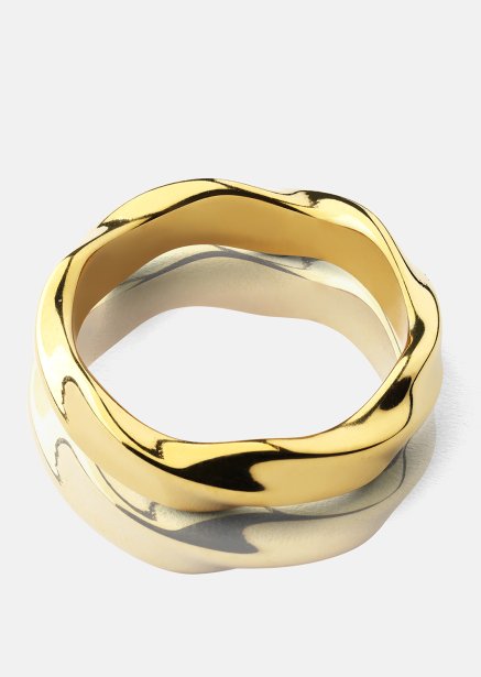 Ring Flow - 18k Guldpläterad