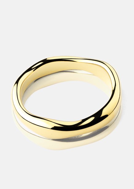 Ring Flow Ring Thin - 18k Guldpläterad