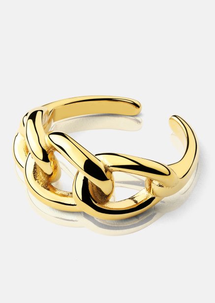 Ring Golden Link - 18K Guldpläterad