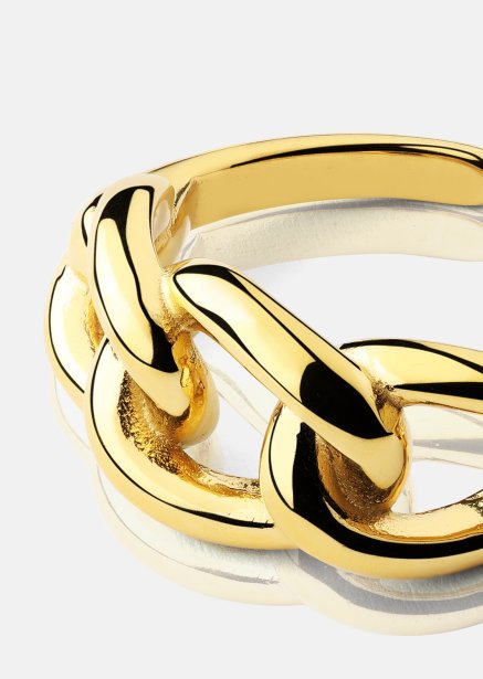 Ring Golden Link - 18K Guldpläterad