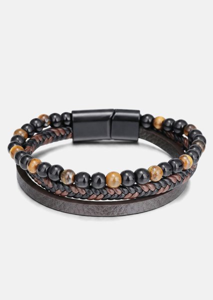 Läderarmband Raven Bond