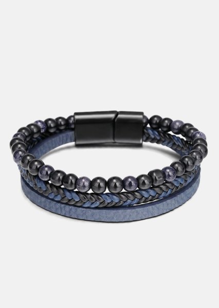 Läderarmband Cobalt Stride