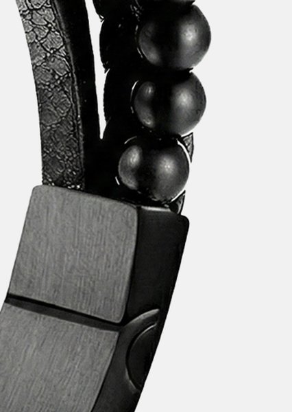 Läderarmband Noble Noir