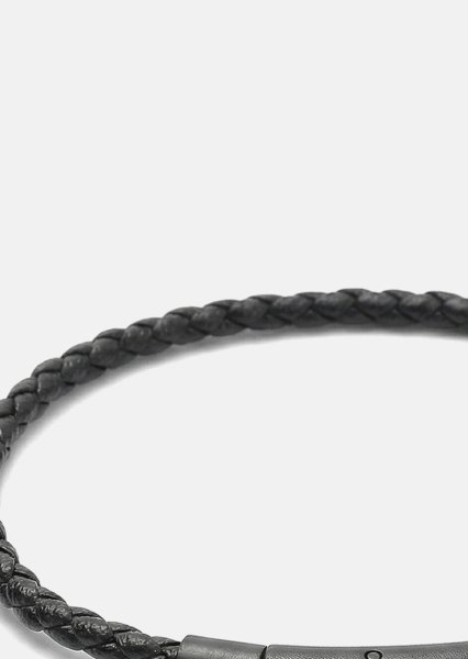 Läderarmband Obsidian Loop