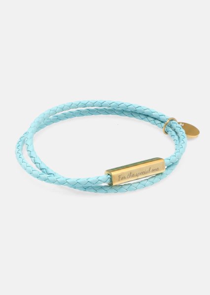 Läderarmband Azure Charm