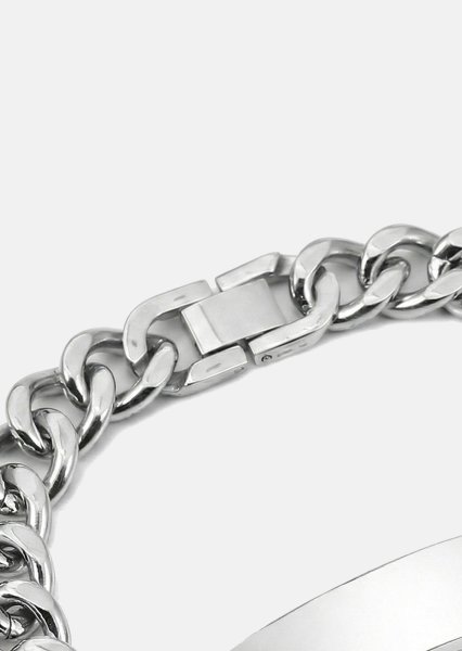 Armband Titan Shield - Silverpläterat