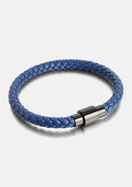 Läderarmband Noble Blue