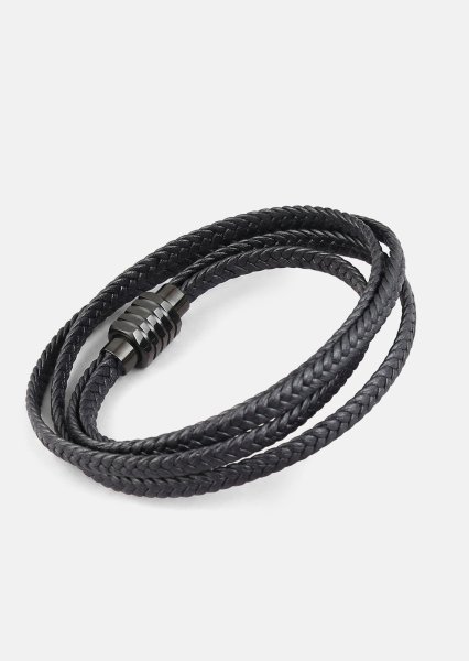 Läderarmband Raven Crest