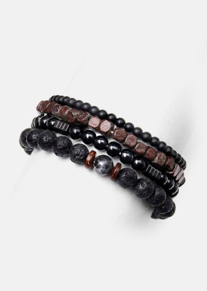 Pärlarmband Obsidian Knack