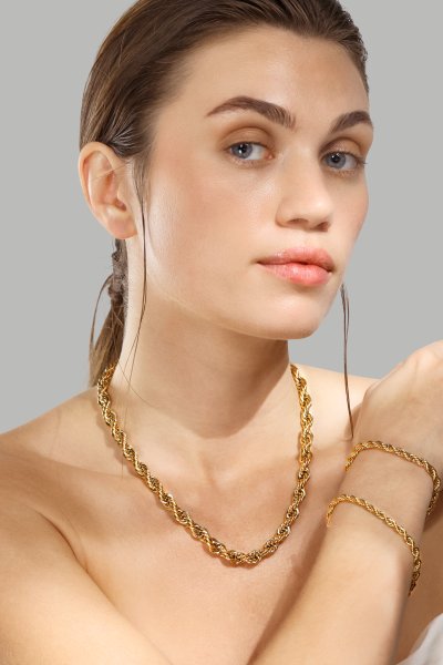 Armband Tresse - 18k Gold Plated